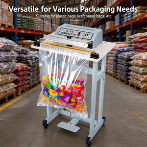 Scelleuse verticale commerciale à pédale de 3 mm de largeur 1000EU pour l'emballage et la préparation des sacs en magasin et en entrepôt - Product Image 4