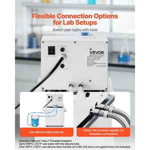 Bagno di Olio a Circolazione Certificato CE da 10 L per Laboratorio, a Temperatura Costante, Riscaldamento ad Alta Temperatura 300 Gradi Celsius/572 Gradi Fahrenheit - Product Image 6