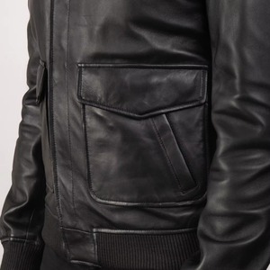 Veste en cuir pour homme, nouvelle mode, coupe-vent, très tendance - Product Image 3