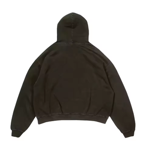 best selling men hoodies heavyweight 450gsm Fleece unisex oversize 100% cotton french terry Cropped hoodie men OEM Service - Product Image 3