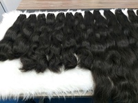 Lot de Cheveux Humains de Haute Qualité, Double Trame, Ondulés Naturels, Cheveux Vierges Bruts Non Traités, Idéal pour Extensions et Perruques