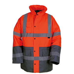 Veste de sécurité haute visibilité personnalisée, imperméable, réfléchissante, vêtements de travail d'hiver, parka orange haute visibilité, vêtements de sécurité industrielle - Product Image 2
