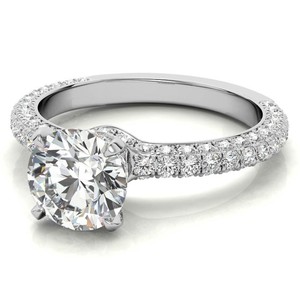 Pear Cut Moissanite <b>Ring</b> 925 Sterling <b>Silver</b> Gold Plated Luxury Certified Engagement Wedding Bridal <b>Solitaire</b> Promise <b>Ring</b> - Product Image 3