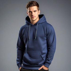 High Quality Eco-Friendly Quick Dry Heavyweight Thick Cotton Casual Pullover <b>Hoodies</b> Men Plus Size Regular Fit Winter - Product Image 1