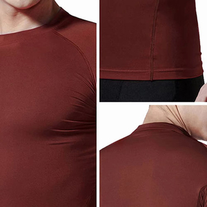 Rashguard pour homme à manches longues et courtes, extensible, à séchage rapide, pour le fitness, la natation, le sport et le cyclisme - Product Image 5