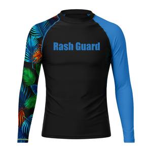 Maillot de bain Rashguard personnalisé pour homme à manches longues, protection UV, en polyester et élasthanne, pour surf et plongée - Product Image 2