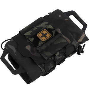 Portable waterproof medical utility pouch for travel first aid emergency survival and compact medicine storage organization - Product Image 1