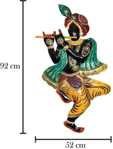 Figura Decorativa Moderna de Krishna en Metal, Adorno de Latón para Mesa, Oficina, Decoración del Hogar e Ideas de Regalo - Product Image 6