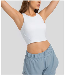 Nouveau soutien-gorge de sport en coton pour femmes, lingerie douce et ajustée, yoga, gym, élasticité, logo personnalisé, soutien-gorge de sport anti-transpiration - Product Image 1
