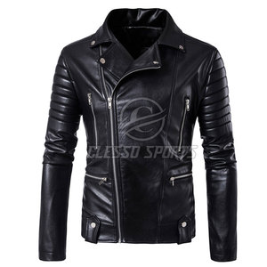 Comfortable Custom Made <b>Leather</b> <b>Jacket</b> For Men's <b>Long</b> Sleeves Breathable Winter <b>Jacket</b> For Online Sale - Product Image 2