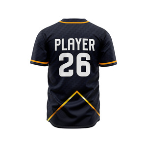 Camiseta de Béisbol Personalizada para Hombre, con Botones, Transpirable, de Secado Rápido, de Manga Corta, con Estampado Digital de Alta Calidad - Product Image 3