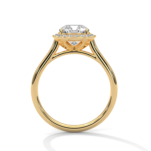 Anillo de Diamantes Cultivados en Laboratorio de Oro de 14K, Anillo de Compromiso de Oro Sólido de 18K para Mujer, Estilo Clásico, Certificado IGI, Anillo de Compromiso, Aniversario - Product Image 5