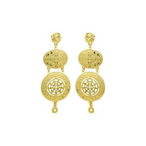 Wholesale Fashion <b>Earrings</b> 14K 18K 24K <b>Gold</b> Plated Dubai Style <b>Dangle</b> <b>Earrings</b> African & Turkish Design <b>Gold</b> Filled <b>Earrings</b> Set - Product Image 3