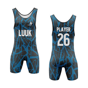 Traje de Lucha Personalizado para Hombre, Sublimado, Ajustado, de Una Pieza, de Secado Rápido, en Spandex y Poliéster, para Artes Marciales - Product Image 3