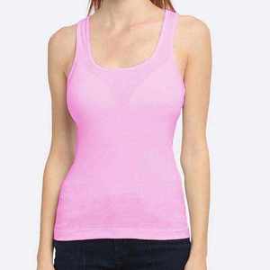 LEAFITS Hot Selling Custom Logo Front Women's Woven Tank <b>Top</b> Breathable Quick Dry High Quality Summer Casual 100% Cotton V-neck - Product Image 2