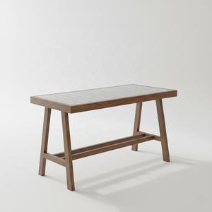 Nouvelle table à manger d'hôtellerie avec plateau en carrelage, style contemporain et minimaliste pour salon, salle à manger, hôtels, bar, restaurant - Product Image 4