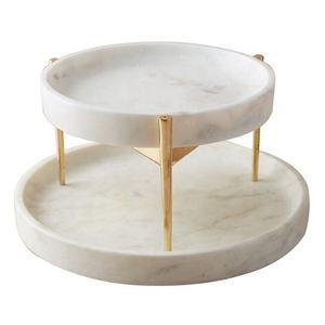 Soporte de pastel de Metal de mármol de la mejor calidad, diseño único para postre de boda, artículo decorativo para el hogar de alto estándar HECHO DE Material de PC - Product Image 3