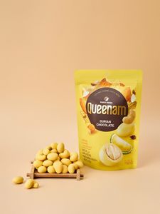 Prix d'usine, vente en gros, OEM/ODM, exportation, HALAL, dragées au chocolat, chocolat au durian, amandes et noix de cajou enrobées de chocolat, 150g, en-cas - Product Image 2