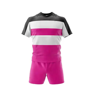 OEM Printed <b>Custom</b> Logo Rugby Uniform Durable Breathable Moisture-Wicking Quick Dry Short Sleeve Polyester Fabric Team Sports - Product Image 1