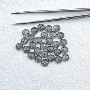 2024 nouvelle tendance bijoux à bricoler soi-même accessoires AAA Grade 4mm naturel noir pierre de soleil Flatback Cabochons gros pierres précieuses en vrac - Product Image 4