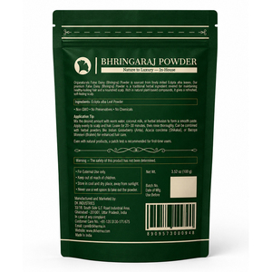 Poudre de Bhringaraj de qualité supérieure, 100% naturelle, poudre de feuilles d'herbes pour applications alimentaires - Product Image 4