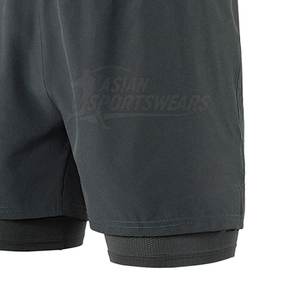 Sportswear Double <b>Layer</b> Shorts Athletic Active Men Sports Shorts Quick Dry Breathable Mens Workout Double <b>Layer</b> Shorts - Product Image 2