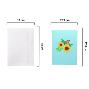 Tarjeta de Felicitación 3D con Diseño Floral, Cesta de Flores de Papel, Tarjeta Hecha a Mano con Recortes, Decoración para el Hogar, Regalo, Tarjeta de Felicitación 3D - Product Image 2