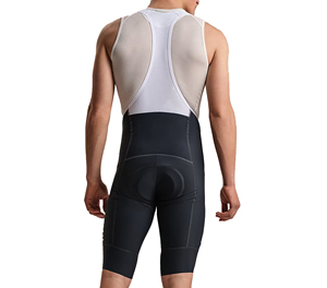 Cuissard de cyclisme ajusté pour homme, noir et blanc, en Spandex et Nylon, anti-humidité, longueur courte - Product Image 5