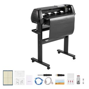 Plotter da Taglio Vinile con Larghezza di Alimentazione Massima 28 Pollici, Doppie Lame, Forza e Velocità Regolabili, Display LED - Product Image 1