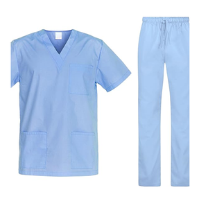 PK ODM Medical Regular <b>Scrub</b> Men's Jogger <b>Scrubs</b> Set-Comfortable Woven Twill Fabric Customized Color Design - Product Image 1