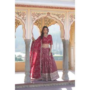 Ropa De Boda Desinger Lehenga Choli Con Duppta - Product Image 6