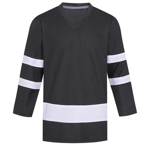 Venta al por Mayor de Camisetas de Hockey sobre Hielo Personalizadas, Transpirables, que Absorben la Humedad, de Poliéster/Algodón, Ropa Deportiva para Hombre, Uniformes de Equipo, Práctica - Product Image 1