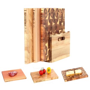 Ensemble de planches à découper en bois de noyer de haute qualité avec support, pour la décoration de cuisine, cadeau, vente en gros - Product Image 1