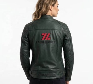 Traje de Motocicleta de Cuero Vacuno Genuino para Mujer, Chaqueta y Pantalones, Equipo de Protección Personalizado para Motociclistas, Fabricante Mayorista OEM - Product Image 5