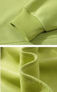 Sweat-shirt à capuche épais et lourd pour homme, grande taille, couleur unie, 100 % coton - Product Image 4