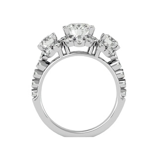 Anillo de Diamante Cultivado en Laboratorio de 1 Quilate, Oro Amarillo, Rosa y Blanco de 14K, Certificado IGI, Joyería Fina de Diseño de Lujo, Alta Demanda - Product Image 2