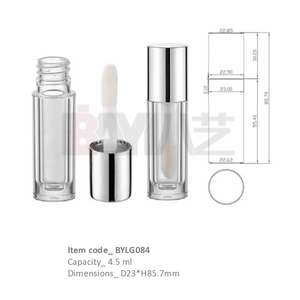 Tube à lèvres liquide et contenant pour fard à paupières - Flacon en verre de 4,5 ml pour produits de maquillage - Product Image 1