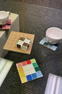 ชุดจานรองแก้วโมเสกทำมือ TCE คุณภาพพรีเมียม ของตกแต่งโต๊ะอาหาร ทนความร้อน สำหรับใช้ในบ้าน สำนักงาน ของขวัญ และขายส่ง - Product Image 2