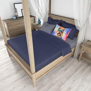 Yorkshire Terrier Hippie Dawg taie d'oreiller Standard léger Super doux facile d'entretien oeuvre décorative pour la décoration intérieure - Product Image 4