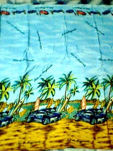 ผ้าคลุมชายหาดพิมพ์ลายต้นปาล์มสีน้ำเงิน ผ้าโพลีเอสเตอร์ 100% แห้งเร็ว ผ้าซารองแบบยาว ผ้าปาเรโอ น้ำหนักเบา ใช้เป็นกระโปรงคลุมชุดว่ายน้ำได้ - Product Image 4