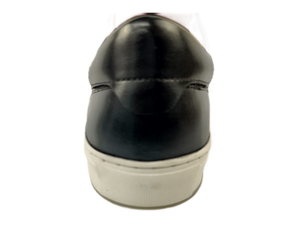 Mocasines Negros de Cuero Genuino con Punta Redonda, Sin Cordones, Transpirables, con Suela de Goma Antideslizante, Decoración Metálica, Color Sólido, para Todas las Temporadas - Product Image 2