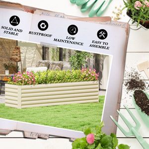 Fioriere e Vasi Rialzati Zincati per un Aspetto Migliorato del Giardino - Product Image 6