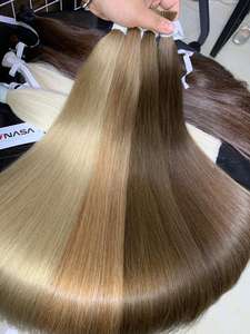 Fournisseur de cheveux humains vierges en vrac de haute qualité, cheveux humains vierges naturels vietnamiens à 100%, couleur brune - Product Image 4