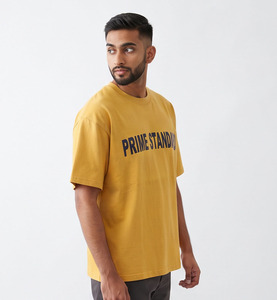 Heavyweight <b>Tshirt</b> Printed Boxy Fit Oversized Tee Men's Casual 100% Cotton Oversize 300GSM Short Sleeve O-Neck <b>Polyester</b> T-Shirt - Product Image 4