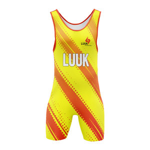 Combinaison de lutte personnalisée, impression par sublimation intégrale, nom de l'équipe, logo, numéro, uniforme athlétique à séchage rapide, vente en gros - Product Image 1