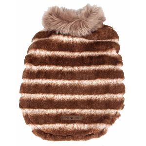 Abrigo de Visón para Perro con Estampado de Tiramisú Luxe Tira Poochoo, Ropa Elegante para Mascotas - Product Image 6