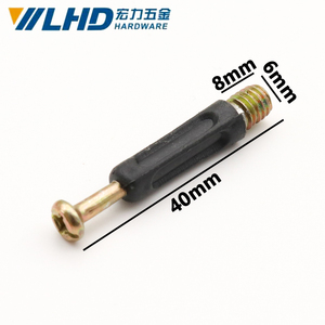Lhd 40Mm <b>Plastic</b> <b>Rod</b> Connector For Furniture Hardware Joining Parts - Product Image 2