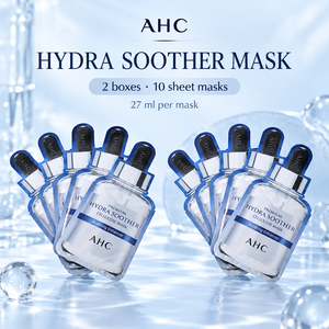 แผ่นมาส์กหน้า <span class=keywords><strong>AHC</strong></span> Premium Hydra Soother Cellulose 27 มล. ผสมวิตามินบี5 และไฮยาลูรอนิค แอซิด 2 กล่อง 10 แผ่น ขายส่ง - Product Image 1