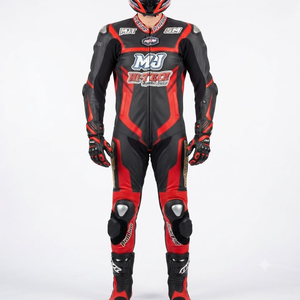 Combinaison de course Zonda Premium pour homme, 1 pièce, en cuir de vache véritable/cuir de kangourou, style MotoCP, combinaison de course sur circuit, niveau de protection 2 - Product Image 1