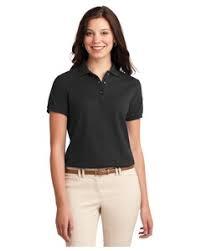 Polo de Algodón Piqué Blanco para Mujer, Manga Corta, Logotipo Bordado en la Parte Delantera, Corte Regular Informal - Product Image 2
